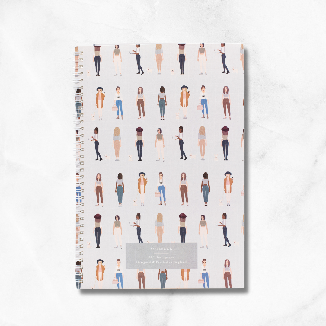 girls lined notebook