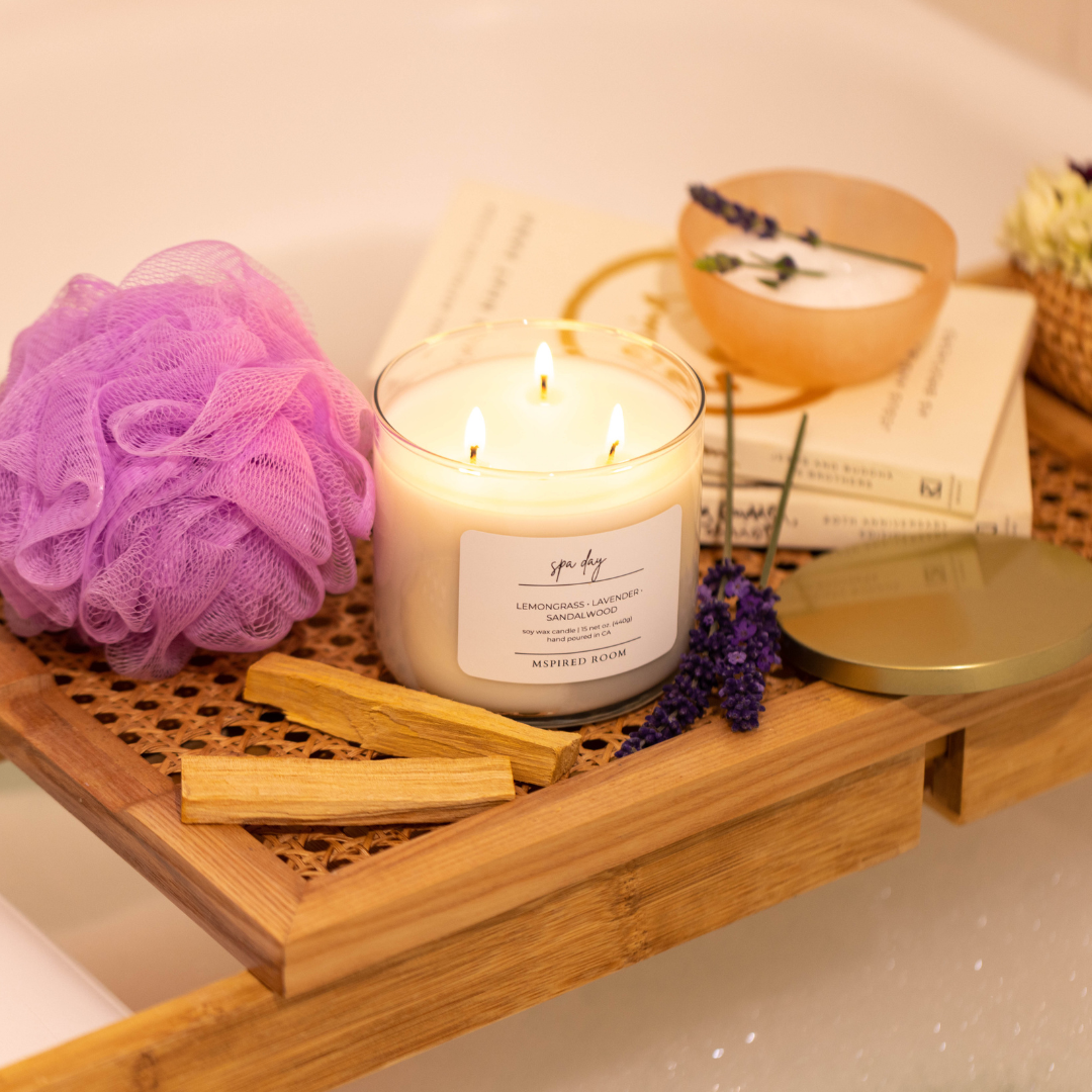 spa day candle